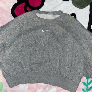 Nike Sportswear Phoenix Fleece X-Small Dark Grey Heather/ Sail